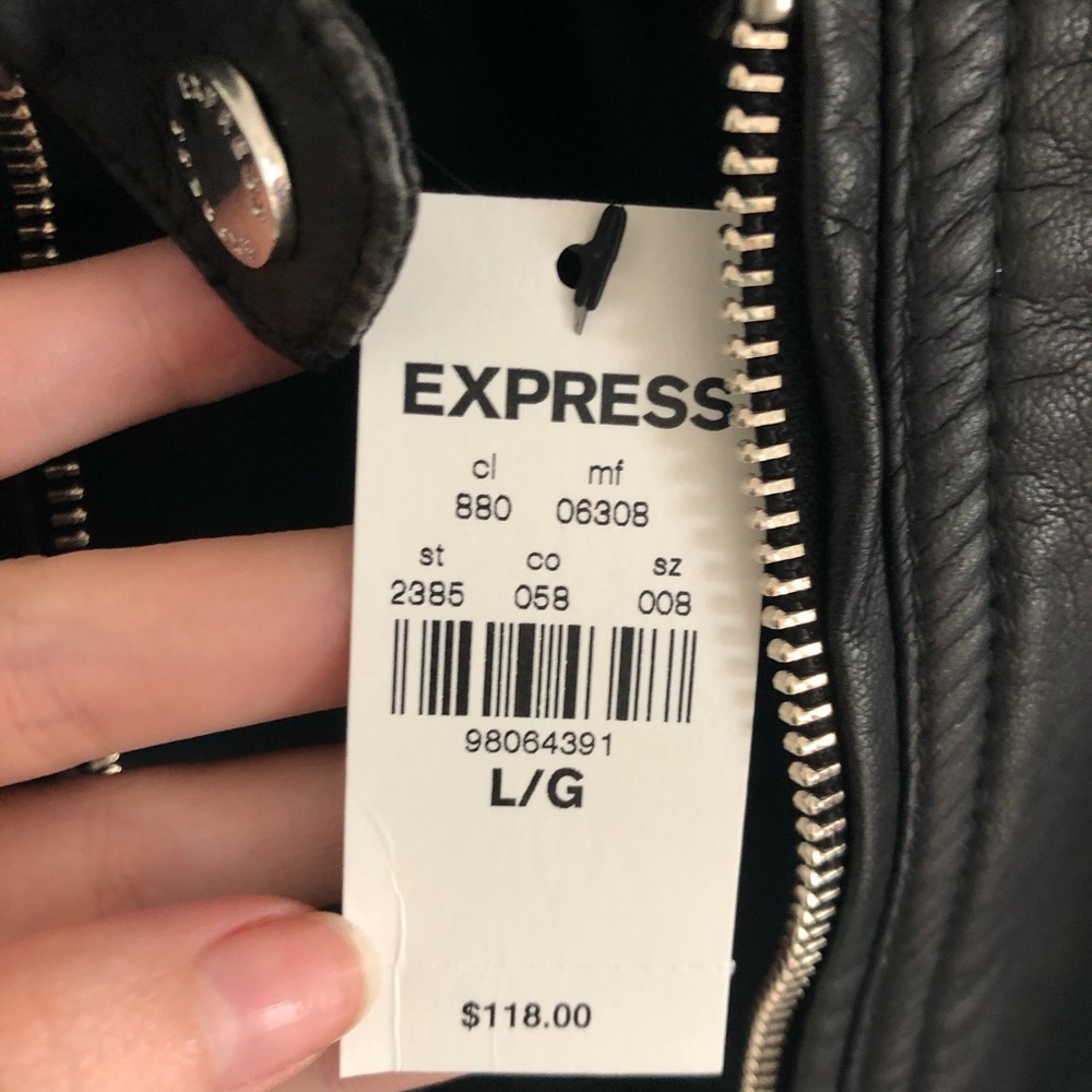 ✨✨SOLD✨✨NWT express leather jacket - Picture 2 of 2